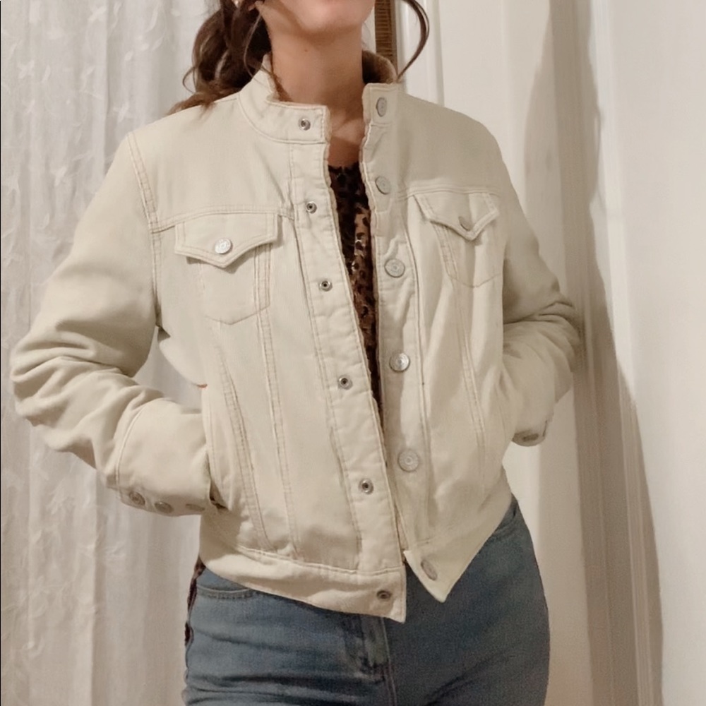 Corduroy fuzzy jacket